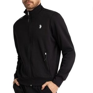 U.S. Polo Assn. Black Zip-Up Jacket